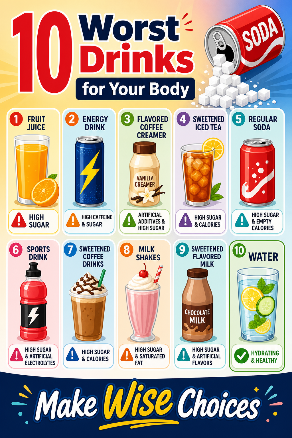 The 10 Worst Drinks For Your Body
